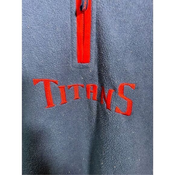 Size XL - Vintage Y2K‎ NFL Brand Tennessee Titans Fleece Embroidered Quarter Zip - Picture 2 of 8